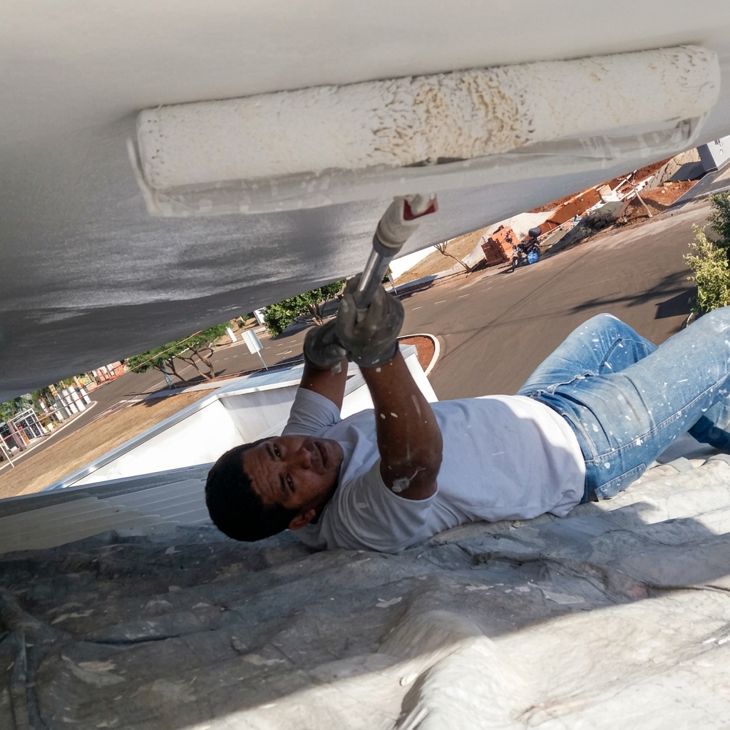 ColoreLar pintando em Pirassununga